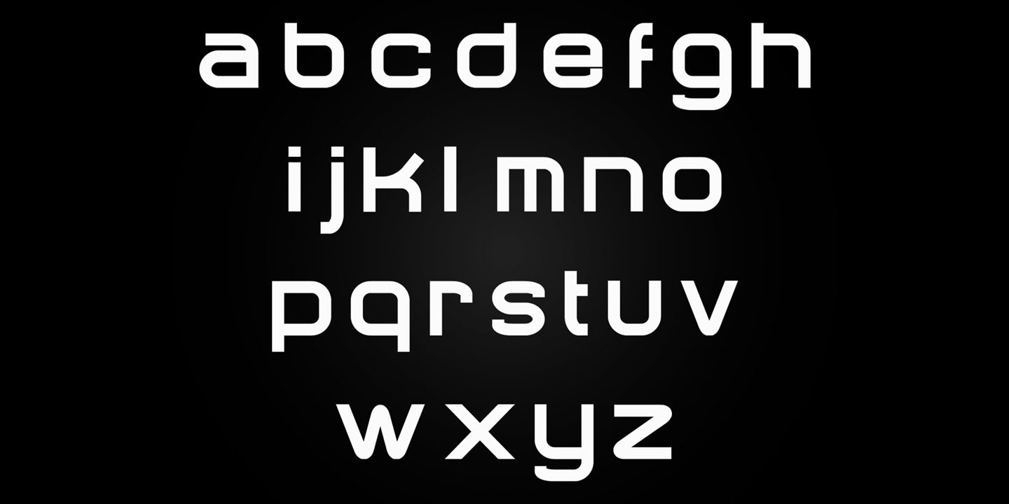Przykład czcionki Chronosfer Expanded Italic
